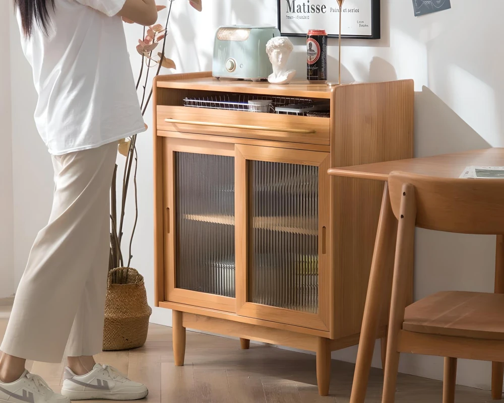 sideboard buffet cabinet glass doors